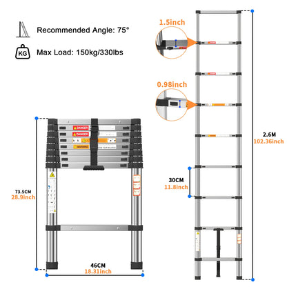 ZENTOOL™ Extension Ladder Stainless Steel