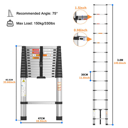 ZENTOOL™ Extension Ladder Stainless Steel