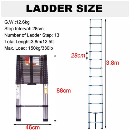 ZENTOOL™ Extension Ladder Stainless Steel