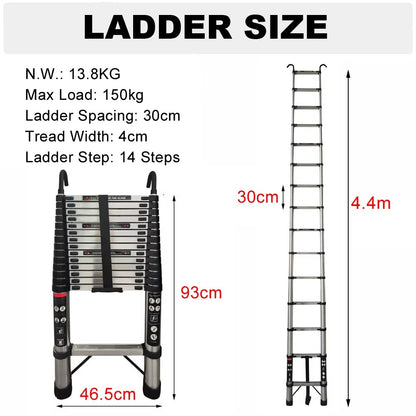 ZENTOOL™ Extension Ladder Stainless Steel