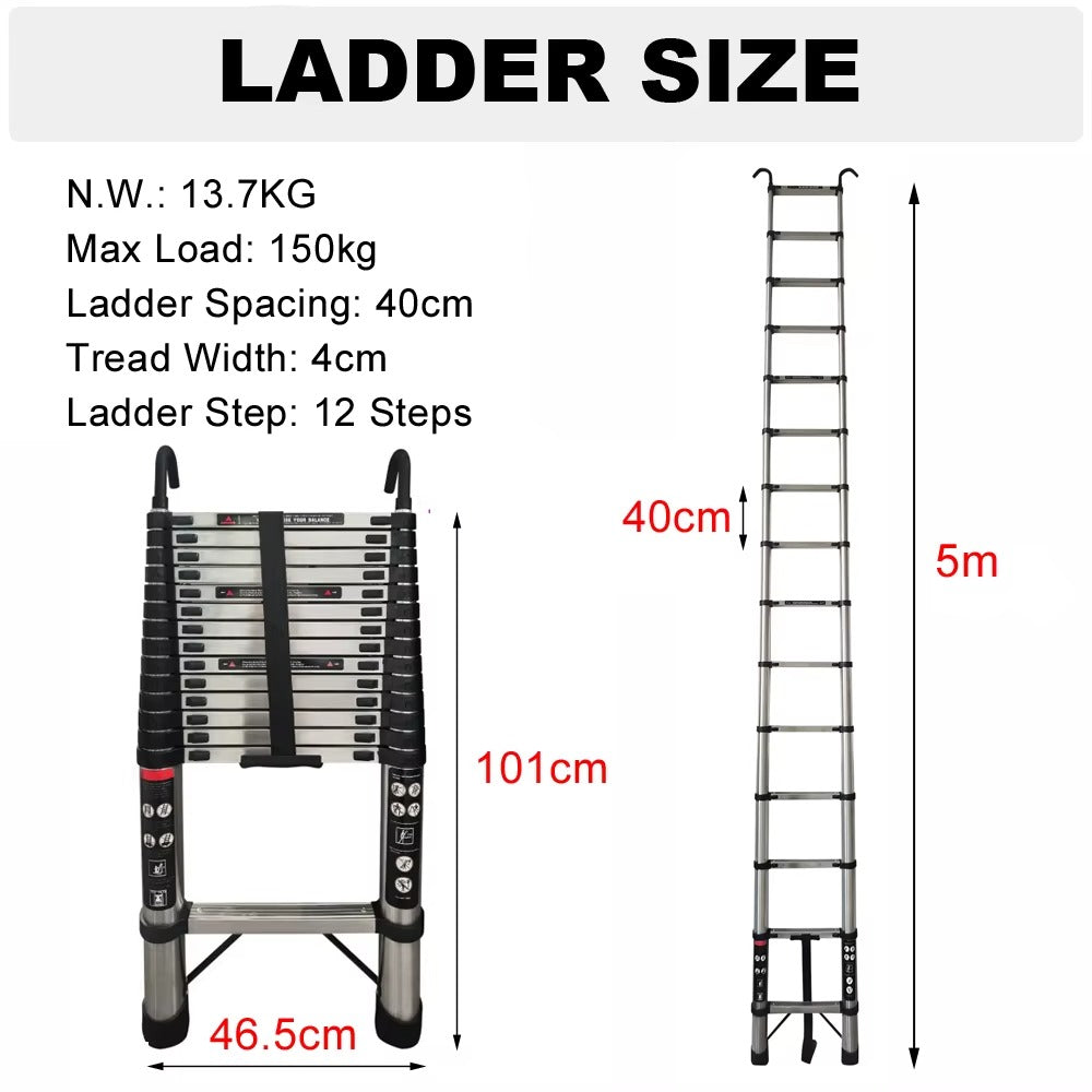 ZENTOOL™ Extension Ladder Stainless Steel